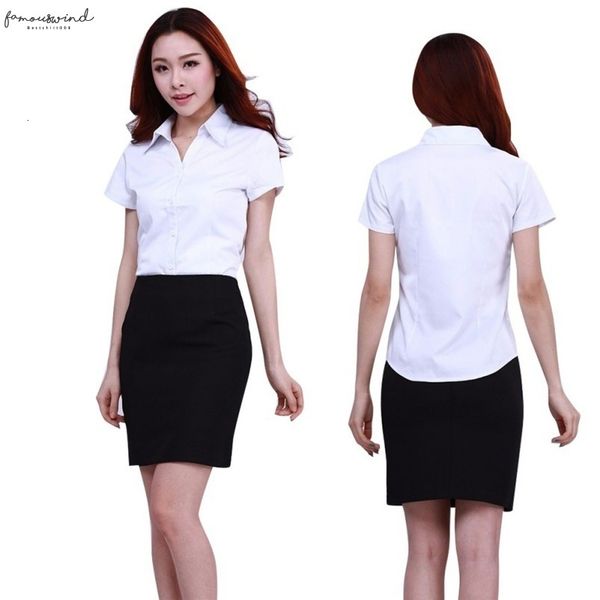 women crop female fashion simple office lady business blouse career button collar student shirt ladies clothing, White
women crop female fashion simple office lady business blouse career button collar student shirt ladies clothing, White
