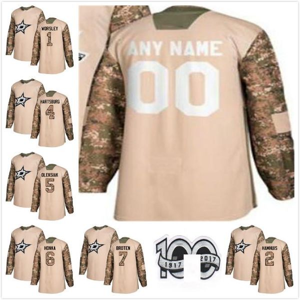 2017-2018 season dallas stars julius honka neal broten gump worsley jamie oleksiak craig hartsburg dan hamhuis hockey jersey men camo white, Black;red
2017-2018 season dallas stars julius honka neal broten gump worsley jamie oleksiak craig hartsburg dan hamhuis hockey jersey men camo white, Black;red