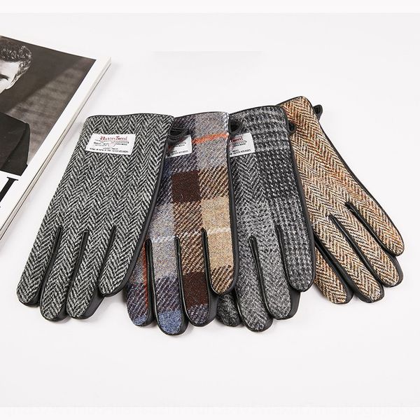 harris tweed wool tweed warm and genuine leather goatskin gloves winter warm touch screen men's gloves, Black
harris tweed wool tweed warm and genuine leather goatskin gloves winter warm touch screen men's gloves, Black