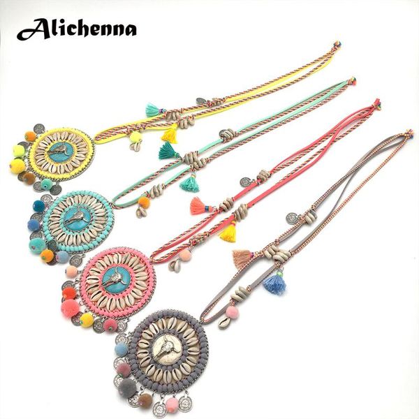 new hair ball shell pendant necklace natural stone ox head long bohemian boho women rope chian necklace four colours optional, Silver
new hair ball shell pendant necklace natural stone ox head long bohemian boho women rope chian necklace four colours optional, Silver