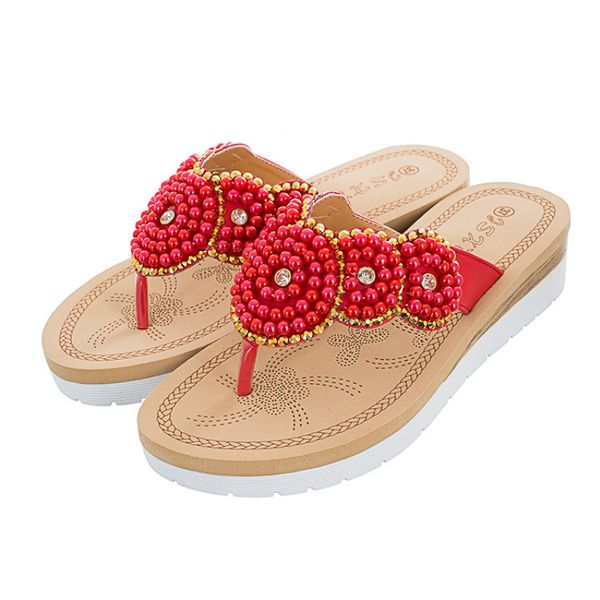 slippers 1 pair outside summer cute fashion women sandals ladies flip flops comfortable leisure pearl beach shoes female beauty, Black
slippers 1 pair outside summer cute fashion women sandals ladies flip flops comfortable leisure pearl beach shoes female beauty, Black
