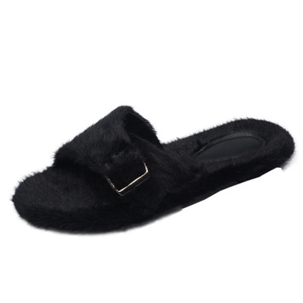 slippers fall/winter 2021 plush women casual wild flat bottom large size women's, Black
slippers fall/winter 2021 plush women casual wild flat bottom large size women's, Black