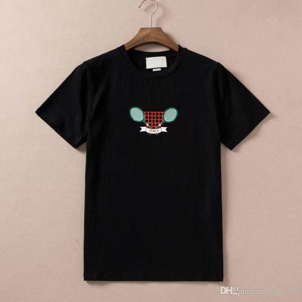 19ss luxury europe italy tennis rackets tshirt fashion women clothes mens designer t shirts casual cotton tee top, White;black
19ss luxury europe italy tennis rackets tshirt fashion women clothes mens designer t shirts casual cotton tee top, White;black