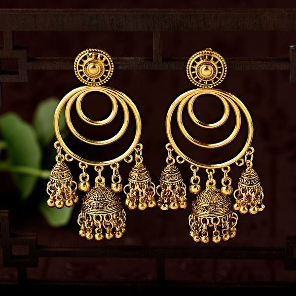 vintage ethnic gypsy big round gold jhumka earrings jewelry for women 2020 boho jewelry ladies retro tassel earrings, Silver
vintage ethnic gypsy big round gold jhumka earrings jewelry for women 2020 boho jewelry ladies retro tassel earrings, Silver