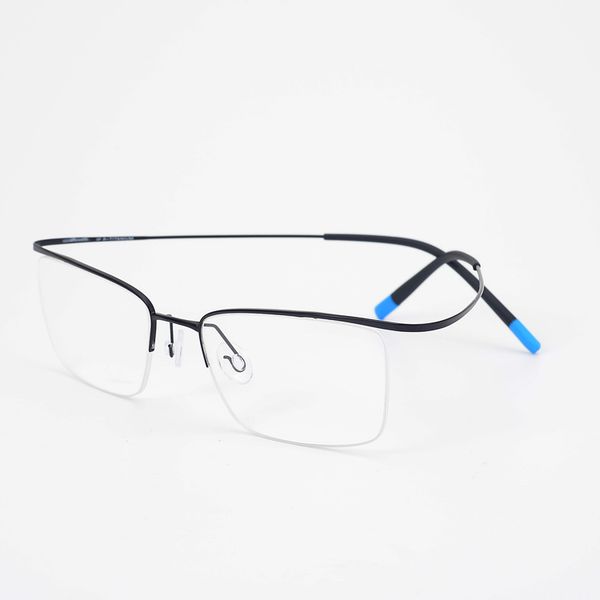 2020 new men's and women's pure titanium glasses frame ultra-light beta titanium fashion half-frame glasses frame, Black
2020 new men's and women's pure titanium glasses frame ultra-light beta titanium fashion half-frame glasses frame, Black