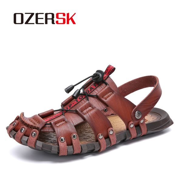 ozersk new casual men soft sandals comfortable men summer leather sandals roman summer outdoor beach big size 38-47, Black
ozersk new casual men soft sandals comfortable men summer leather sandals roman summer outdoor beach big size 38-47, Black