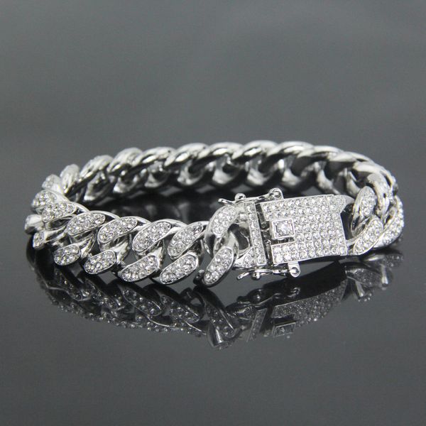 mens hip hop gold bracelets jewelry iced out chain bracelets rose gold silver miami cuban link chain braceletooth alloy hand ornaments gift, Black
mens hip hop gold bracelets jewelry iced out chain bracelets rose gold silver miami cuban link chain braceletooth alloy hand ornaments gift, Black