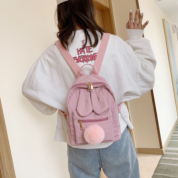 cute rabbit ears lovely backpack rucksack teenager girls school bag kawaii mini shoulders bag cuddly pompom
cute rabbit ears lovely backpack rucksack teenager girls school bag kawaii mini shoulders bag cuddly pompom
