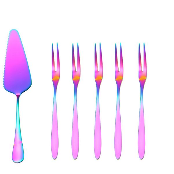 6pc tableware include 1pc cake server 5pcs fork cake knife pie machine rack handle scraper slot pizza machine cutting knife
6pc tableware include 1pc cake server 5pcs fork cake knife pie machine rack handle scraper slot pizza machine cutting knife