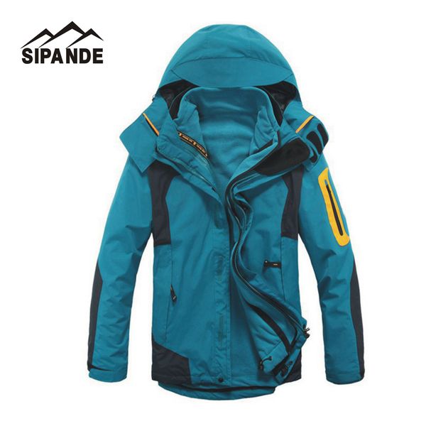 men's winter windbreaker hiking jackets waterproof outerwear sport hoodied camping trekking 2 in 1 warm coats, Blue;black
men's winter windbreaker hiking jackets waterproof outerwear sport hoodied camping trekking 2 in 1 warm coats, Blue;black