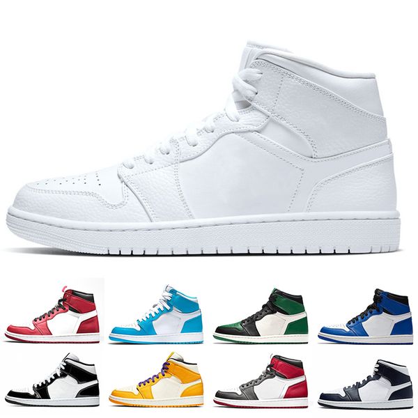 new jumpman 1 men women basketball shoes 1s high mens trainers triple white obsidian turbo green gym red unc sports sneaker size 36-46
new jumpman 1 men women basketball shoes 1s high mens trainers triple white obsidian turbo green gym red unc sports sneaker size 36-46