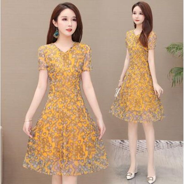 2020 new korean style fashion short-sleeved mid-length slim fit large dress dress size elegant printed skirt, Black;gray
2020 new korean style fashion short-sleeved mid-length slim fit large dress dress size elegant printed skirt, Black;gray