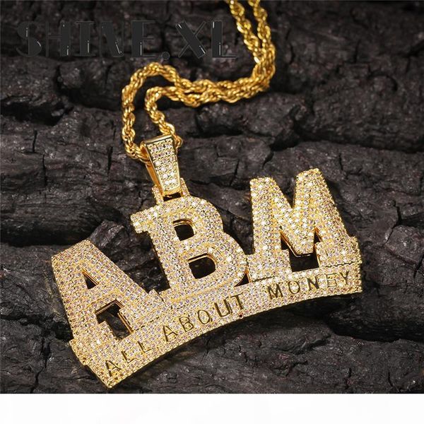 micro paved zircon letter abm pendant necklace iced out lab diamond gold silver plated with tennis chain
micro paved zircon letter abm pendant necklace iced out lab diamond gold silver plated with tennis chain