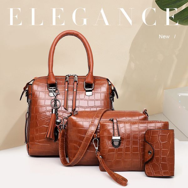 new 4pcs/set ladies handbags female pu leather shoulder messenger bags women composite bags tote bag bolsa feminina
new 4pcs/set ladies handbags female pu leather shoulder messenger bags women composite bags tote bag bolsa feminina