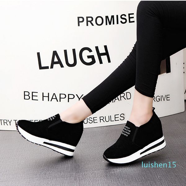 platform shoes woman suede abrasive leather casual shoes wear comfortable round toe light loafers black ladies increased l15
platform shoes woman suede abrasive leather casual shoes wear comfortable round toe light loafers black ladies increased l15