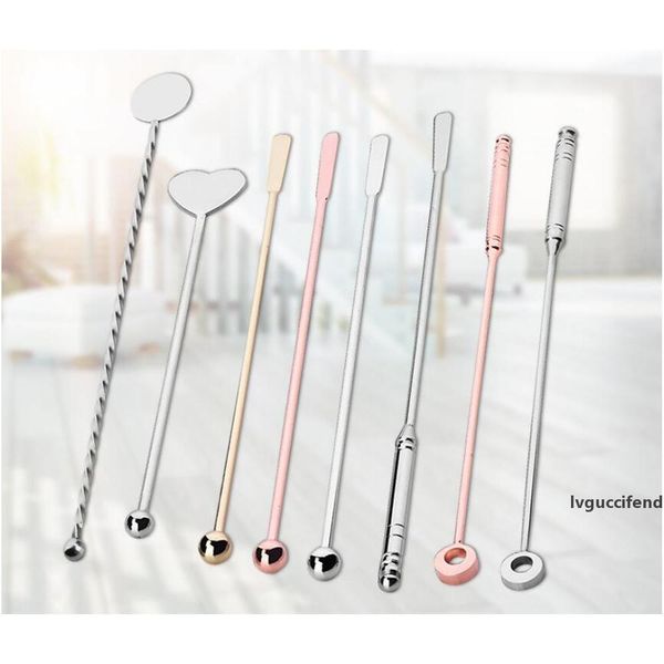 304 stainless steel cocktail bar titanium cocktail milk coffee juice stirring party drink stirring sticks martini pick swizzle sticks tool
304 stainless steel cocktail bar titanium cocktail milk coffee juice stirring party drink stirring sticks martini pick swizzle sticks tool