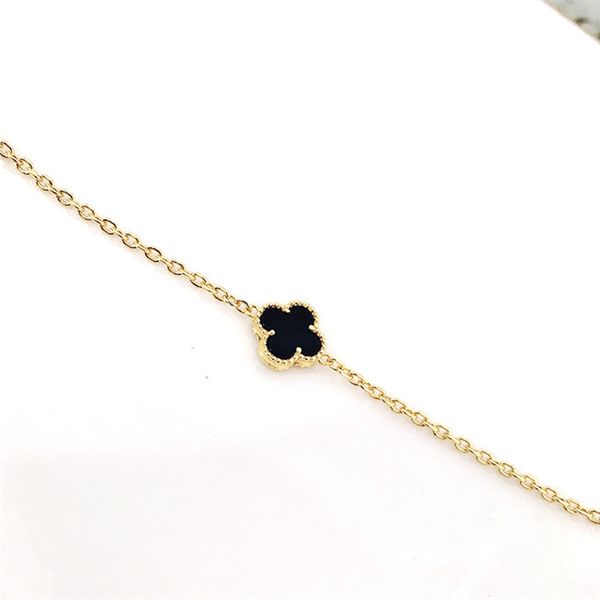 korean clover natural pearl bracelet 14k gold-jewelry female fashion accessories personalized, Black
korean clover natural pearl bracelet 14k gold-jewelry female fashion accessories personalized, Black