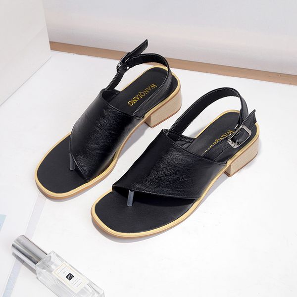 2019 summer women sandals block chunky low heel gladiator shoes woman slingback buckle strap flip flops slides sandalia feminina y200620, Black
2019 summer women sandals block chunky low heel gladiator shoes woman slingback buckle strap flip flops slides sandalia feminina y200620, Black