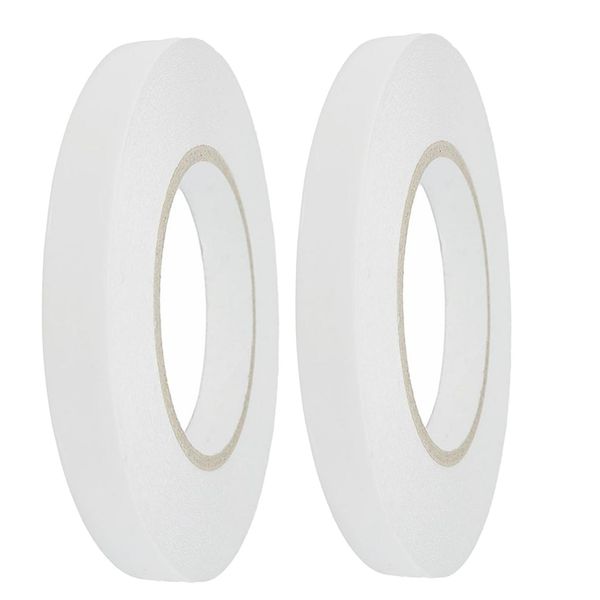 2 roll white double sided tape quilting tape wash away tape 50m 2cm 2.5cm, Black
2 roll white double sided tape quilting tape wash away tape 50m 2cm 2.5cm, Black
