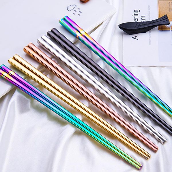 high grade 304 stainless steel chopsticks square chopsticks flatware home l simple style tableware dinnerware drop shipping
high grade 304 stainless steel chopsticks square chopsticks flatware home l simple style tableware dinnerware drop shipping