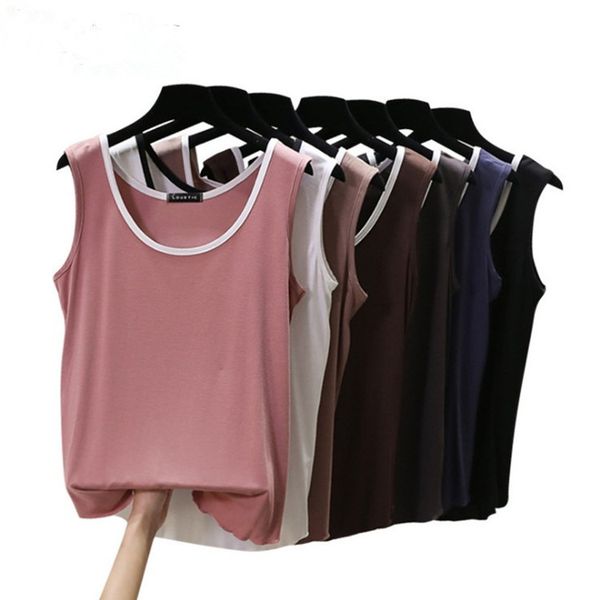 big size summer tank women sleeveless contrast color loose t shirt ladies singlets camisole cotton slim ladies thin vest, White
big size summer tank women sleeveless contrast color loose t shirt ladies singlets camisole cotton slim ladies thin vest, White