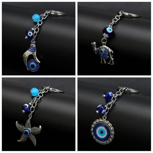 meibeads 1pc turkey evil eye keychain blue color camel starfish hand charms key chain for ornaments bag car keyring jewelry, Silver
meibeads 1pc turkey evil eye keychain blue color camel starfish hand charms key chain for ornaments bag car keyring jewelry, Silver