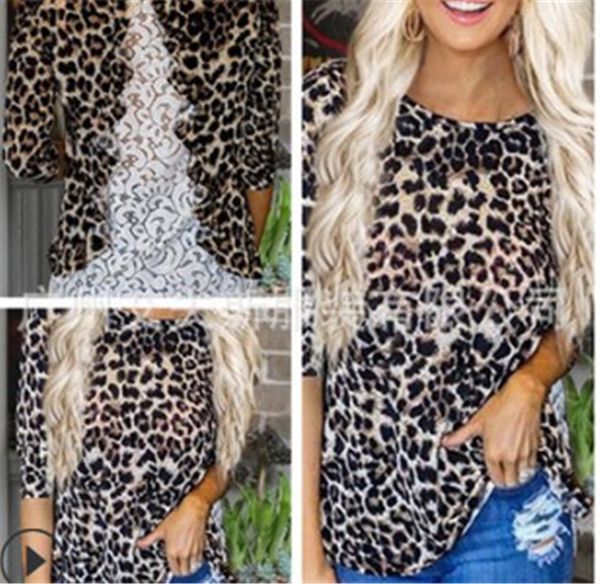 womens designer leopard tshirts casual lace patchwork backless tees regular length long sleeve o neck, White
womens designer leopard tshirts casual lace patchwork backless tees regular length long sleeve o neck, White