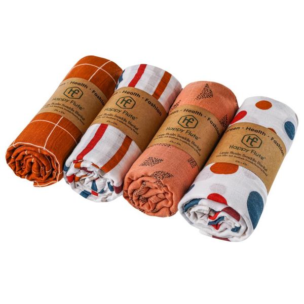 happyflute 4pieces/set muslin blankets 120*120cm baby swaddle warp muslin cotton baby blanket
happyflute 4pieces/set muslin blankets 120*120cm baby swaddle warp muslin cotton baby blanket