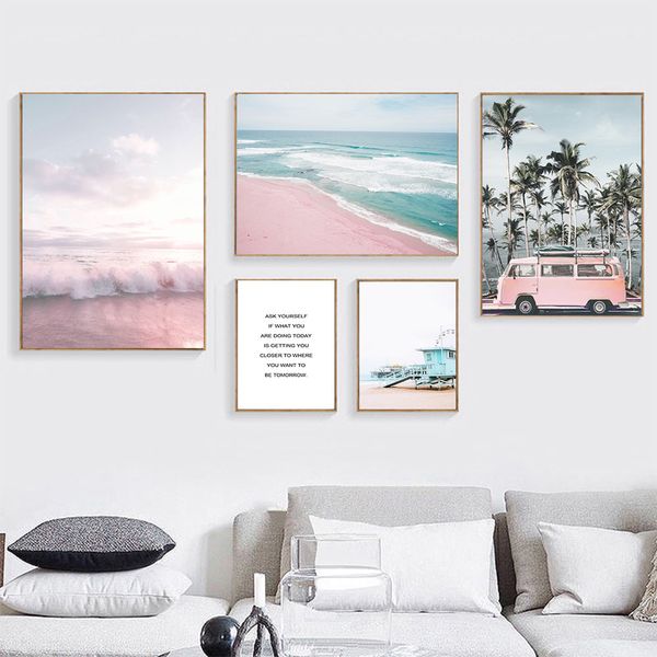 тропический пейзаж стена картина ocean beach печать холст nordic poster palm tree розовый автобус стены фотографии для гостиной декор
тропический пейзаж стена картина ocean beach печать холст nordic poster palm tree розовый автобус стены фотографии для гостиной декор