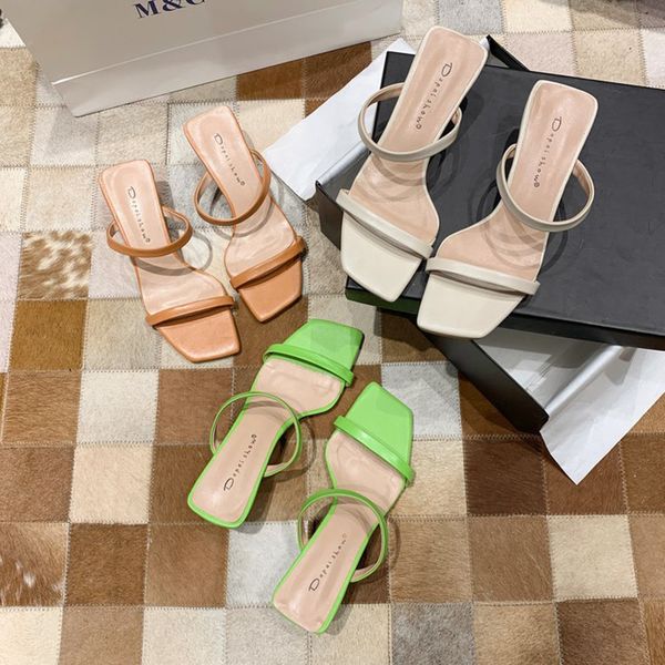 women slippers fashion brand slipper square high heel classics strap sandal ladies elegant new summer bohemian pumps slides, Black
women slippers fashion brand slipper square high heel classics strap sandal ladies elegant new summer bohemian pumps slides, Black