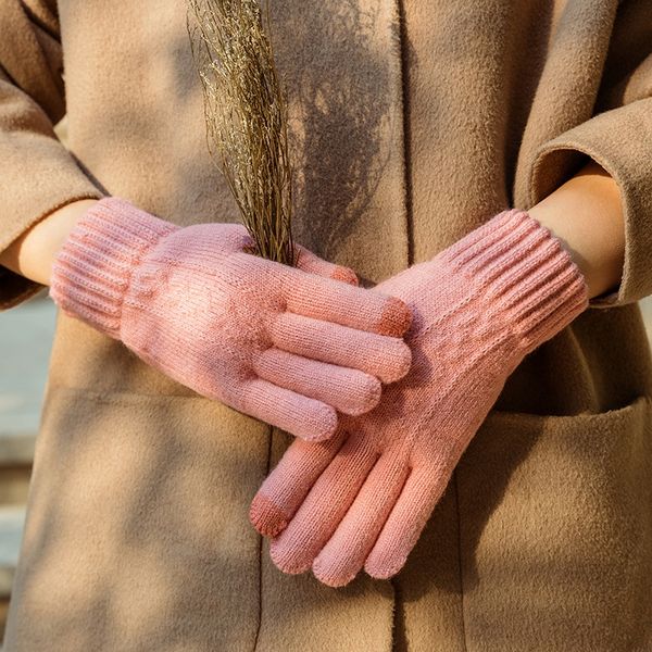 women's winter knitted wool touch screen thickened and warm korean style warm glovesgloves and glovesdriving riding gloves
women's winter knitted wool touch screen thickened and warm korean style warm glovesgloves and glovesdriving riding gloves
