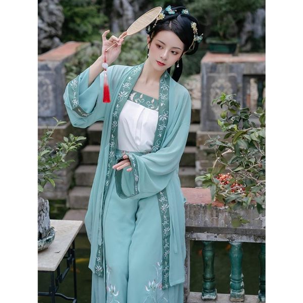hanfu women chinese folk dance costume floral embroidery 3 piece set breathable chiffon blouse pants cardigan festival outfit, Black;red
hanfu women chinese folk dance costume floral embroidery 3 piece set breathable chiffon blouse pants cardigan festival outfit, Black;red
