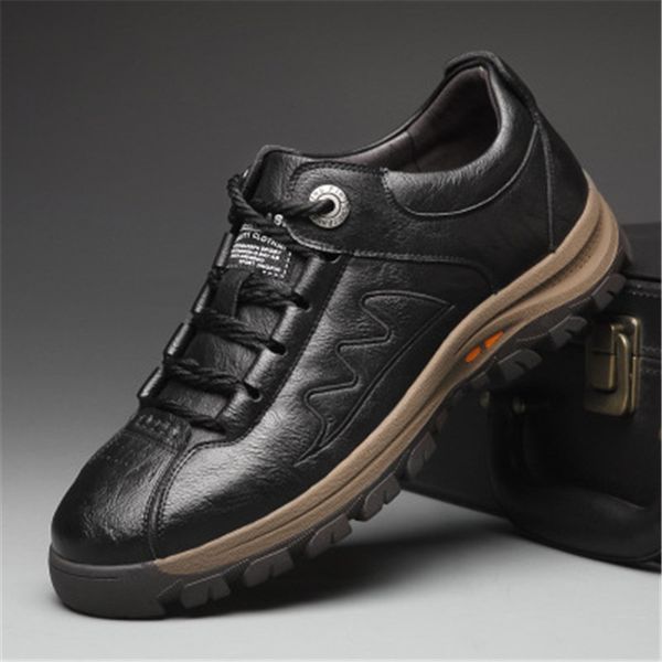 spring autumn new men's soft skin shoes fashion casual breathable leather shoe slip-on shoes men loafers size 38-43, Black
spring autumn new men's soft skin shoes fashion casual breathable leather shoe slip-on shoes men loafers size 38-43, Black