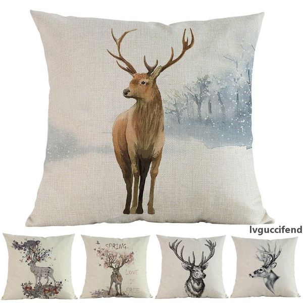 watercolor style deer reindeer floral antlers pattern linen cotton throw print pillow case home sofa decoration cushion cover
watercolor style deer reindeer floral antlers pattern linen cotton throw print pillow case home sofa decoration cushion cover