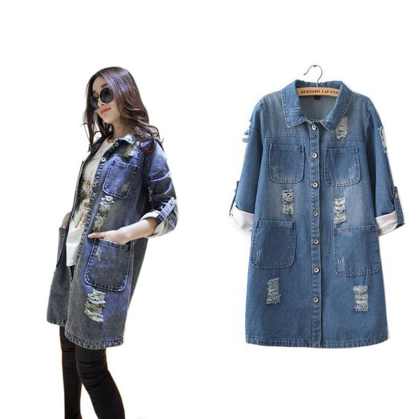 baggy jeans shirt vintage blue denim long jackets women hole style jean jacket denim loose fashion spring autumn denim jeans coats style, Black;brown
baggy jeans shirt vintage blue denim long jackets women hole style jean jacket denim loose fashion spring autumn denim jeans coats style, Black;brown
