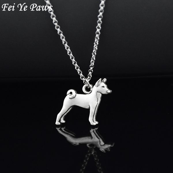 chains vintage silver color boho basenji dog charm pendant necklace women men stainless steel long chain couple jewelry choker 
chains vintage silver color boho basenji dog charm pendant necklace women men stainless steel long chain couple jewelry choker