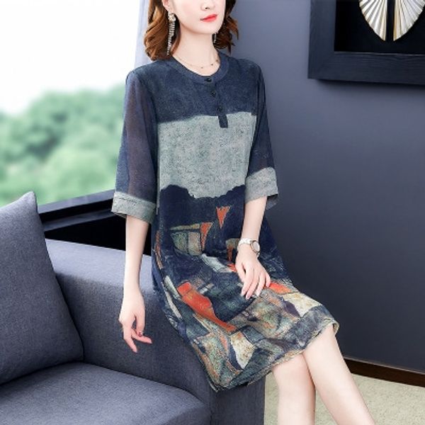 kuotaitai gambiered guangdong gauze silk middle aged dress female mom put new mom put dress, Black;gray
kuotaitai gambiered guangdong gauze silk middle aged dress female mom put new mom put dress, Black;gray