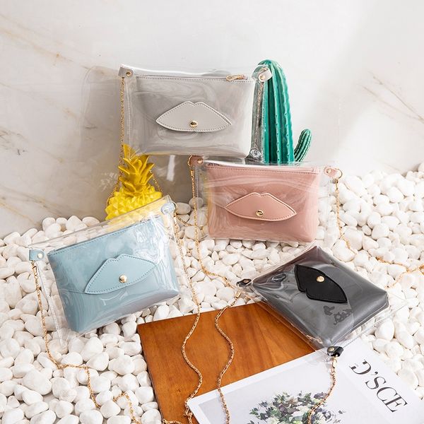 2019 korean style new coin purse wallet coin purse transparent mother women's pvc jelly bag chain slant small change bag
2019 korean style new coin purse wallet coin purse transparent mother women's pvc jelly bag chain slant small change bag