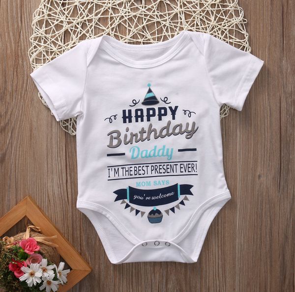 день рождения infant baby boy девушка хлопок bodysuit с коротким рукавом нижнего день рождения одежда, Blue
день рождения infant baby boy девушка хлопок bodysuit с коротким рукавом нижнего день рождения одежда, Blue