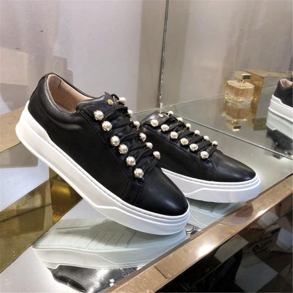 brand designed women's luxury casual shoes new spring/autumn fashion flats pearl decoration lace-up shallow sweet ladies shoes, Black
brand designed women's luxury casual shoes new spring/autumn fashion flats pearl decoration lace-up shallow sweet ladies shoes, Black