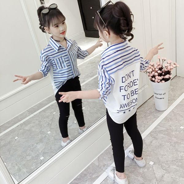edezw girls' striped autumn 2019 new korean style western style long sleeve medium and large tong chen shan tong chen shan shirt childr, White;black
edezw girls' striped autumn 2019 new korean style western style long sleeve medium and large tong chen shan tong chen shan shirt childr, White;black