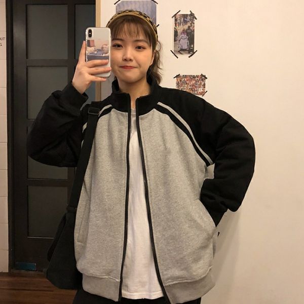 qxiri 2020 baseball coat autumn new thin baseball uniform super coat women's korean-style internet celebrity long sleeve cardigan zi, Black;brown
qxiri 2020 baseball coat autumn new thin baseball uniform super coat women's korean-style internet celebrity long sleeve cardigan zi, Black;brown