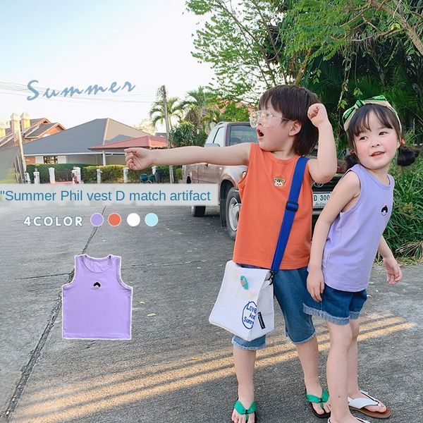 2020 boutique wear new boys and girls korean style summer wear xia fei vest children's vest children's clothing, Blue
2020 boutique wear new boys and girls korean style summer wear xia fei vest children's vest children's clothing, Blue