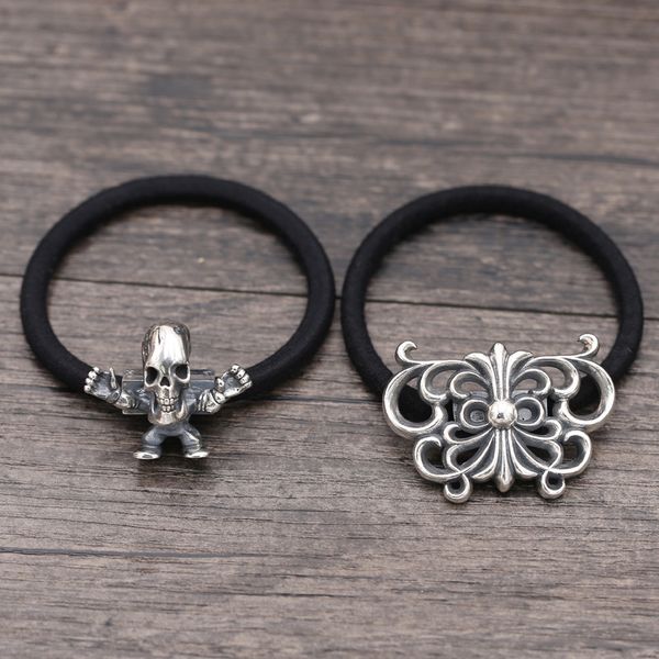 925 sterling silver handmade hair jewelry antique silver designer hair accessories skull butterfly hair band rope American vintage style
925 sterling silver handmade hair jewelry antique silver designer hair accessories skull butterfly hair band rope American vintage style