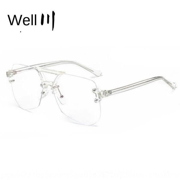 igawa 22213 anti blue-ray frameless plain mirror myopia glasses frame up to nearsighted glasses, Silver
igawa 22213 anti blue-ray frameless plain mirror myopia glasses frame up to nearsighted glasses, Silver