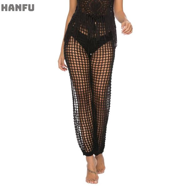 women's swimwear nightclub hollow pants hand hook knitted beach swimsuit cover up swimming suit for women, White;black
women's swimwear nightclub hollow pants hand hook knitted beach swimsuit cover up swimming suit for women, White;black
