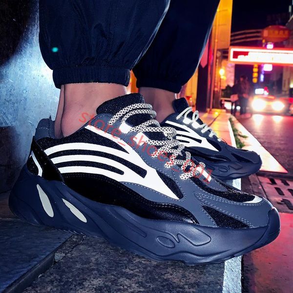 hococal 2020 luminescent men's shoes thick bottom men's fashion trend platform sneakers large size outdoor old dad shoes zapatilla, Black 
hococal 2020 luminescent men's shoes thick bottom men's fashion trend platform sneakers large size outdoor old dad shoes zapatilla, Black