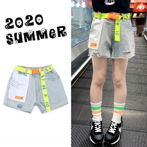 girls hole-piercing 2020 new and jeans shorts and jeans shorts korean casual fashionable foreign style middle-size children, Blue
girls hole-piercing 2020 new and jeans shorts and jeans shorts korean casual fashionable foreign style middle-size children, Blue