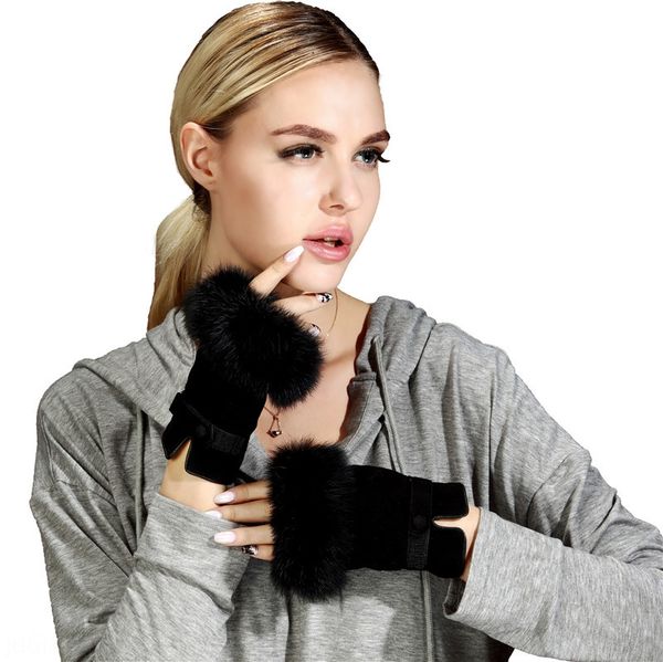 half and finger for women driving warm and velvet gloves winter cold-proof cute rabbit hair open finger female gloves student writing, Black
half and finger for women driving warm and velvet gloves winter cold-proof cute rabbit hair open finger female gloves student writing, Black