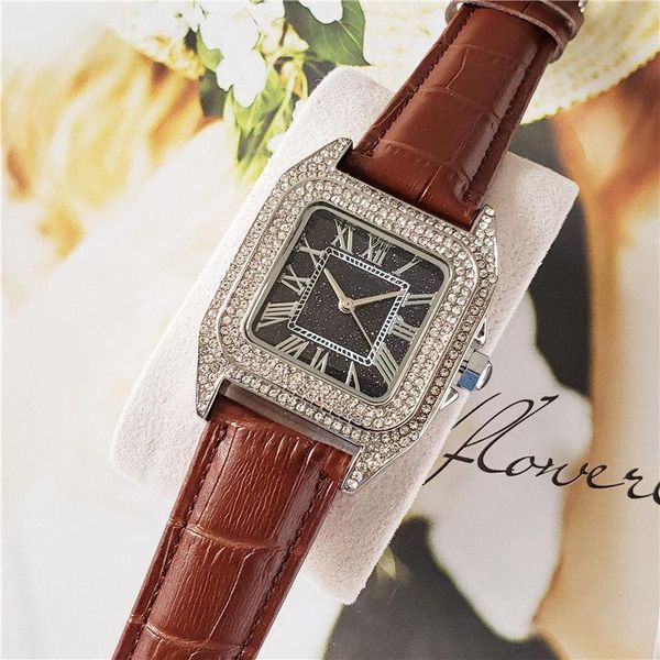 wholesale fashion women watch diamond iced out watches classic design stainless steel quartz movement leather strap lady wristwatch clock, Slivery;brown
wholesale fashion women watch diamond iced out watches classic design stainless steel quartz movement leather strap lady wristwatch clock, Slivery;brown